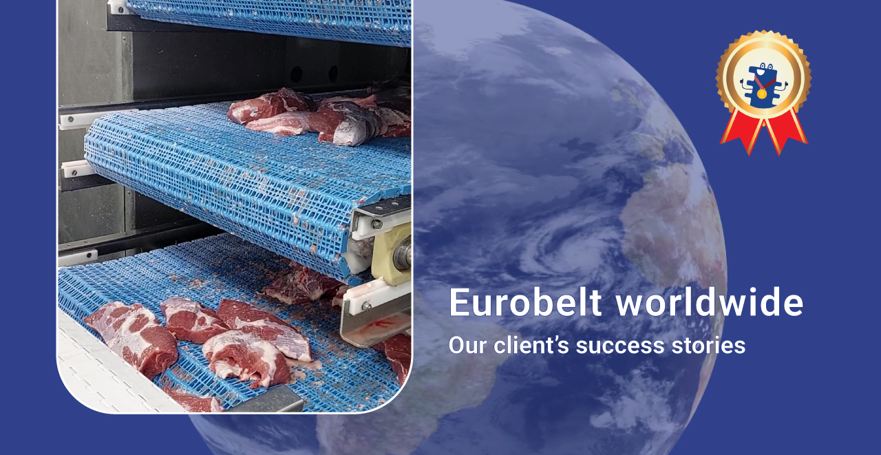 Sostituzione nastro tunnel di congelamento nell’industria della carne: Maggiore produttività con Eurobelt