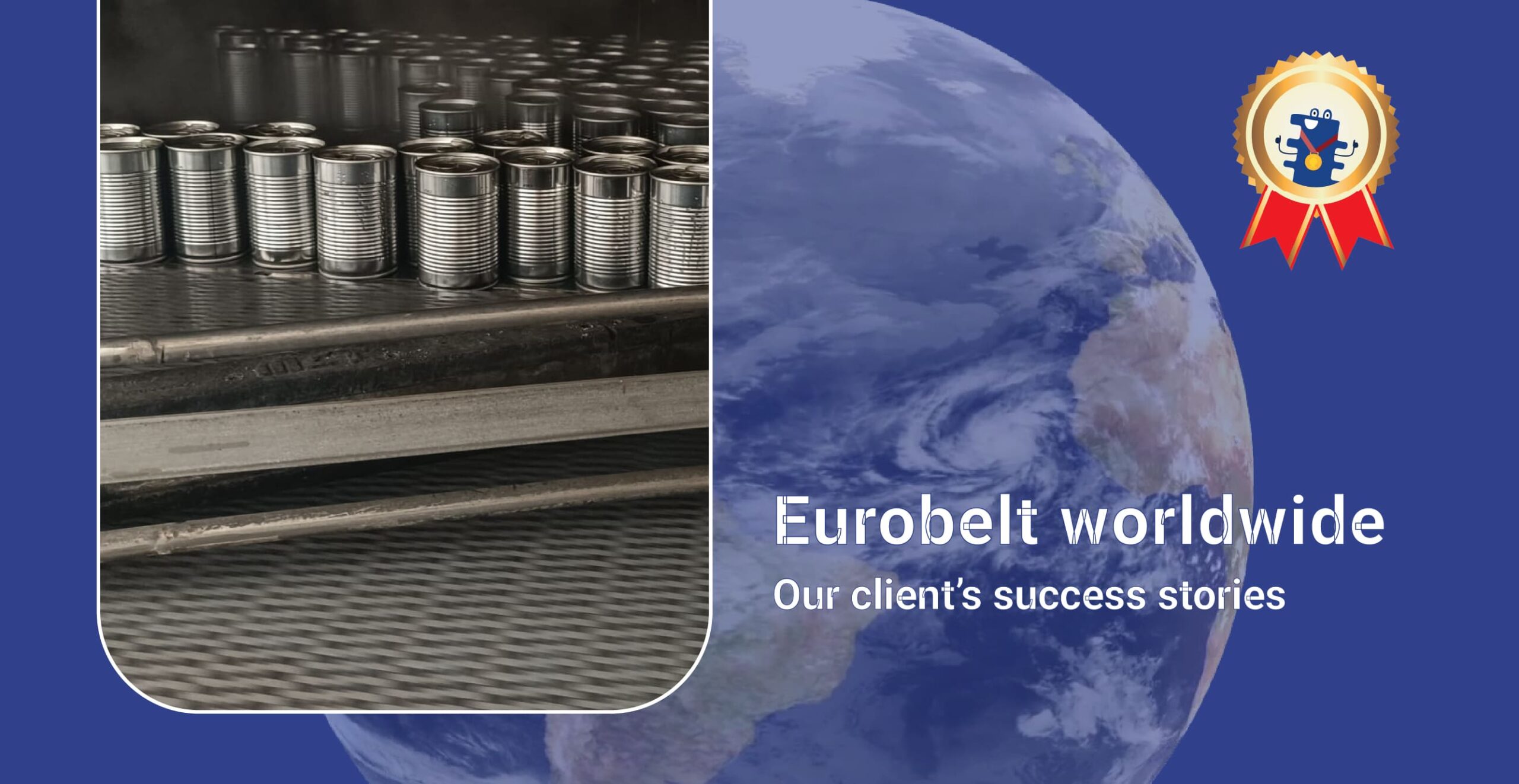 Transporte en Pasteurización de Tomate Frito con Banda Eurobelt